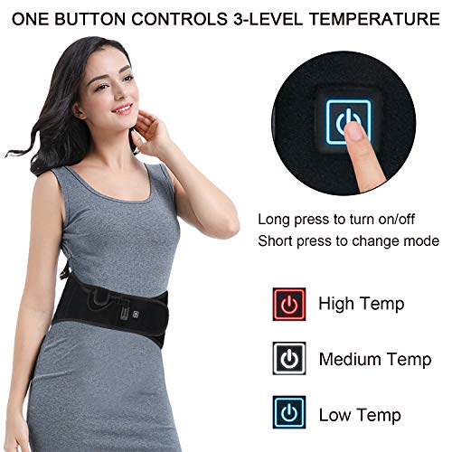 Far Infrared Heating Belt for Back Pain Fast Heating Waist Pads w...