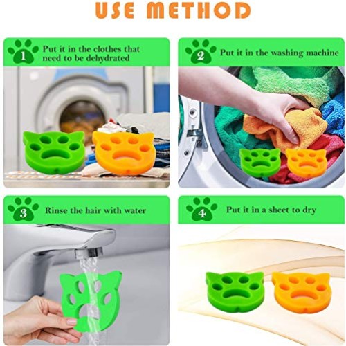 Pet Hair Remover for Laundry pet Hair Catcher Dogs Cats Hair Catc...