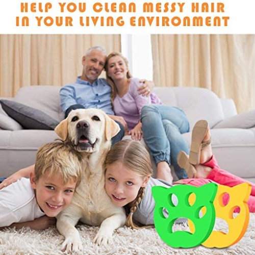 Pet Hair Remover for Laundry pet Hair Catcher Dogs Cats Hair Catc...