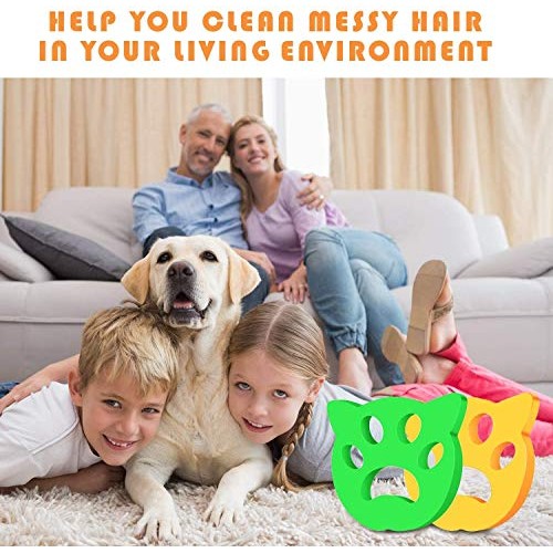Pet Hair Remover for Laundry pet Hair Catcher Dogs Cats Hair Catc...