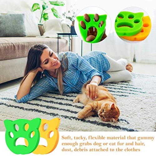 Pet Hair Remover for Laundry pet Hair Catcher Dogs Cats Hair Catc...