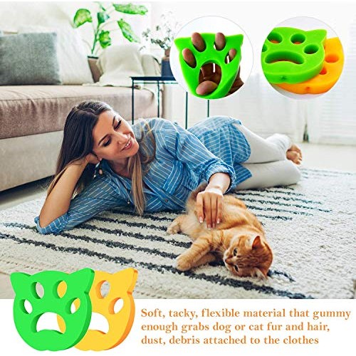 Pet Hair Remover for Laundry pet Hair Catcher Dogs Cats Hair Catc...