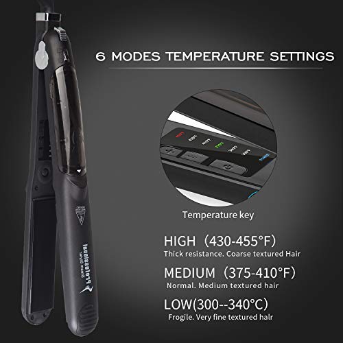 DORISILK Steam Straighteners for Hair, Professional Salon Ceramic...