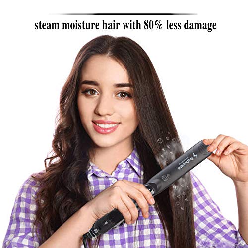 DORISILK Steam Straighteners for Hair, Professional Salon Ceramic...
