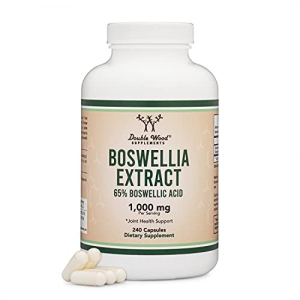 Boswellia Serrata - 240 Capsules Max Strength 1,000mg of 65% Bos...