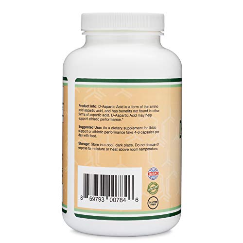 D-Aspartic Acid DAA 2,000mg Per Serving, 300 Capsules, Promotes...