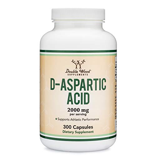 D-Aspartic Acid DAA 2,000mg Per Serving, 300 Capsules, Promotes...