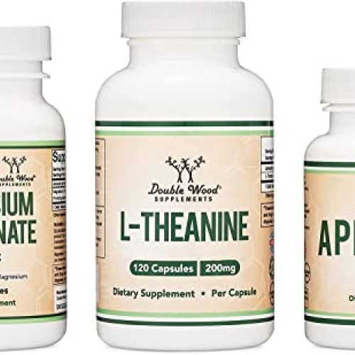 Double Wood Supplements Magnesium Threonate Magtein, Apigenin, ...