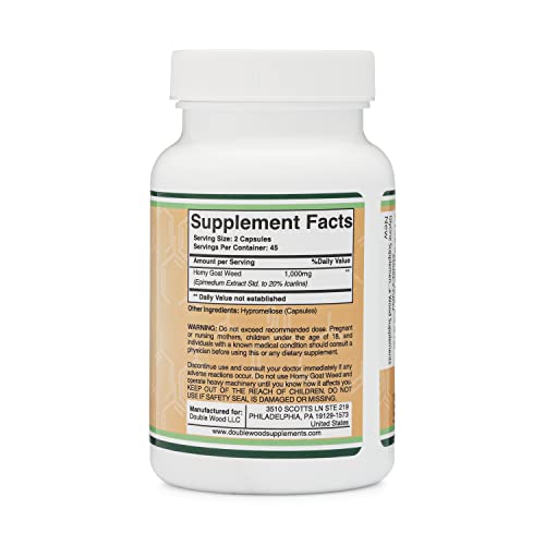 Horny Goat Weed for Men and Women - No Fillers Max Strength Epim...