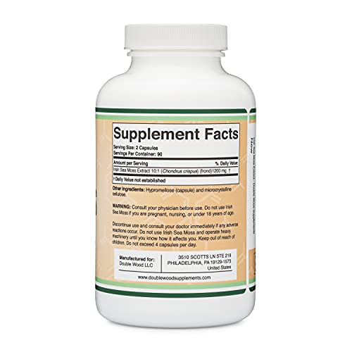 Irish Sea Moss Capsules, More Potent Than Sea Moss Gel Extract 1...