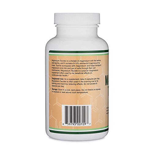 Magnesium Taurate Supplement for Sleep, Calming, and Cardiovascul...