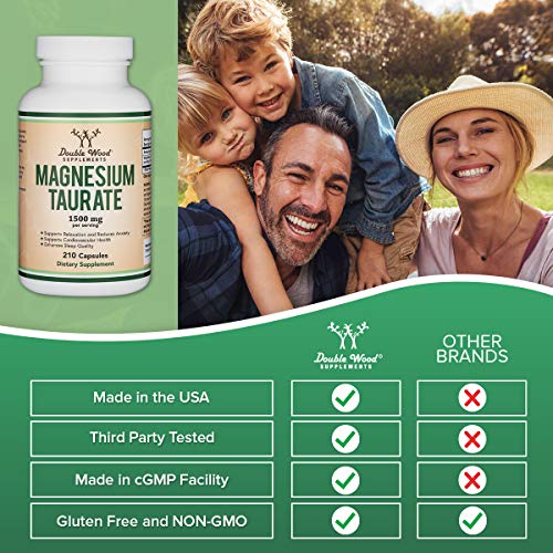 Magnesium Taurate Supplement for Sleep, Calming, and Cardiovascul...