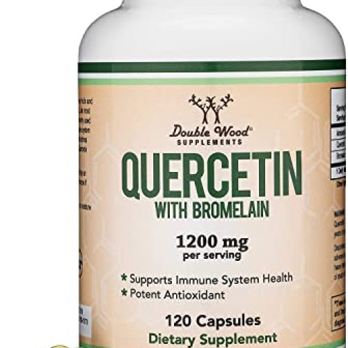 Quercetin with Bromelain - 120 Count 1,200mg Servings Immune He...