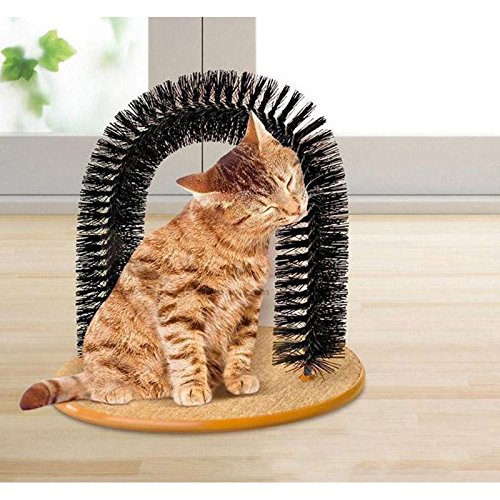 Dougez Cat Arch Self Groomer Massager, Cat Scratcher Toys Fur Gro...