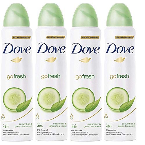 Dove Go Fresh Deodorant 48h Spray 150 ml/5 fl oz Cucumber & Gree...