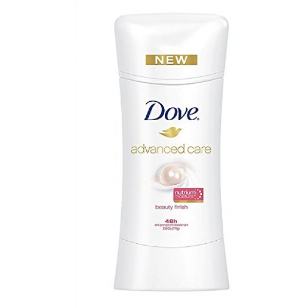 Dove Advanced Care Antiperspirant, Beauty Finish, 2.6 Ounce Pack...