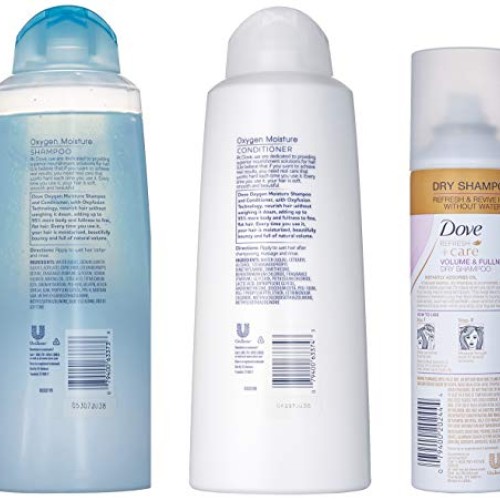 Dove Beauty Set, Oxygen Moisture Shampoo and Conditioner plus Dry...