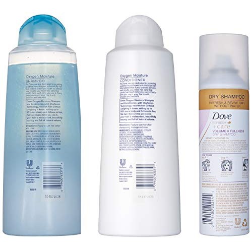 Dove Beauty Set, Oxygen Moisture Shampoo and Conditioner plus Dry...