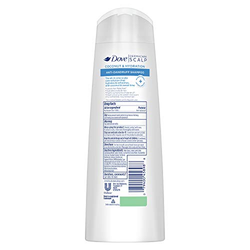 Dove Dermacare Dandruff Shampoo for Dry Scalp Coconut & Hydration...