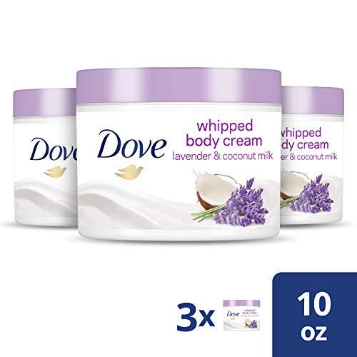 Dove Whipped Body Cream Dry Skin Moisturizer Lavender and Coconut...