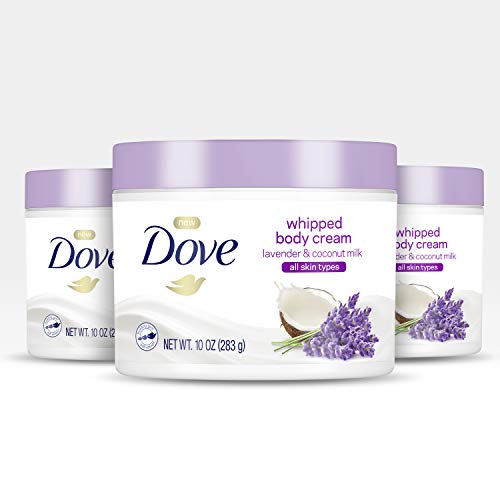 Dove Whipped Body Cream Dry Skin Moisturizer Lavender and Coconut...