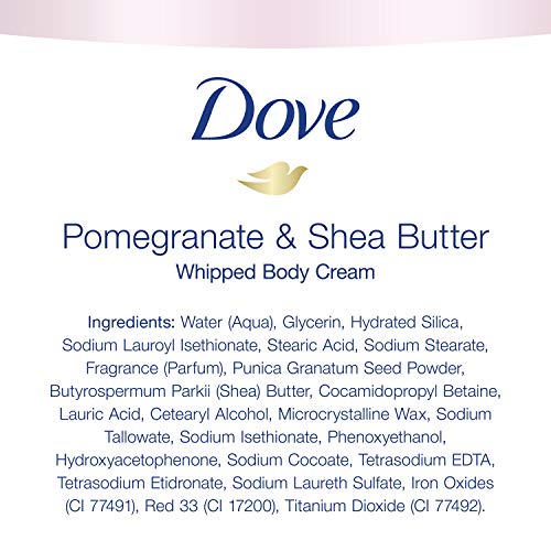 Dove Whipped Body Cream Dry Skin Moisturizer, Nourishes Deeply, P...