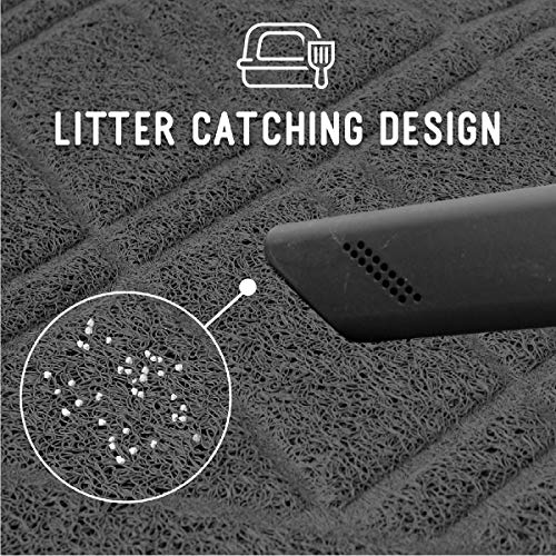 Non-Slip Padded Mesh Kitty Litter Mat Trapping Tray for Cats and ...