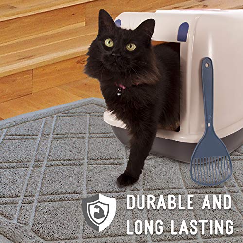 Non-Slip Padded Mesh Kitty Litter Mat Trapping Tray for Cats and ...