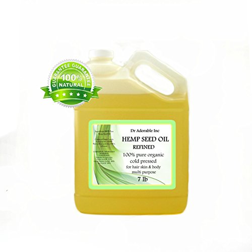 Hemp Seed Oil Refined Pure,Organic,Cold Pressed by Dr.Adorable 12...