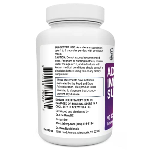 Dr. Bergs Advanced Immune Support - Daily Immunity Multi-System ...