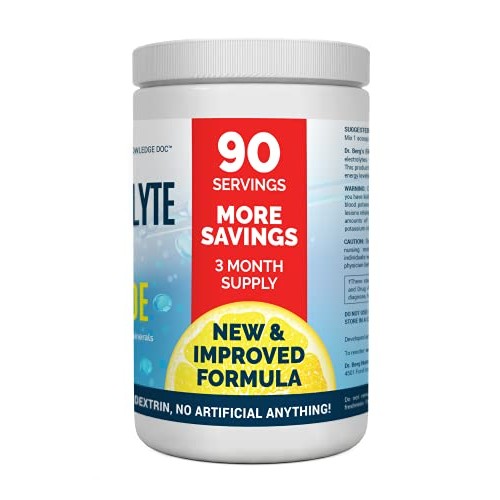 Dr. Bergs Electrolyte Powder, Lemonade PLUS - Hydration Drink Mi...