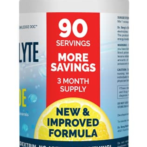 Dr. Bergs Electrolyte Powder, Lemonade PLUS - Hydration Drink Mi...