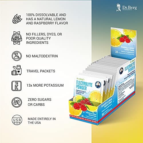 Dr. Bergs Electrolyte Powder Packets - Travel Size Hydration Dri...