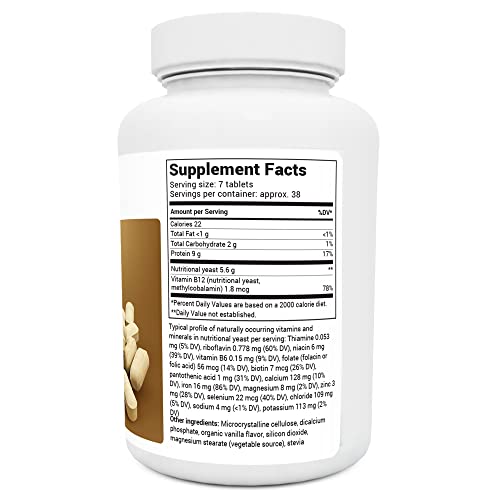 Dr. Bergs Nutritional Yeast Tablets – Natural B12 Added - All 8 ...