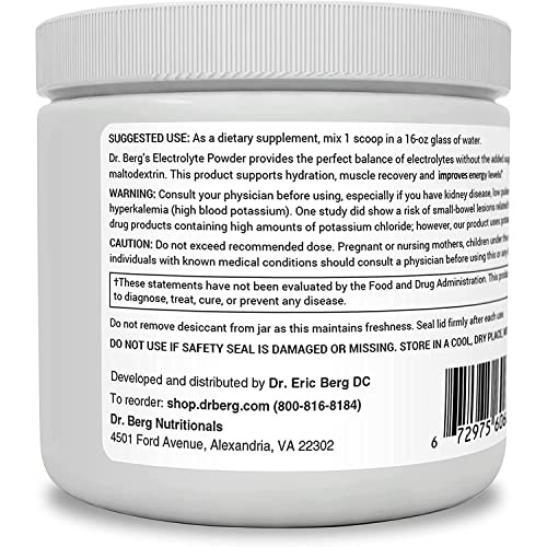 Dr. Bergs Original Keto Electrolytes Powder 50 Servings - Suga...