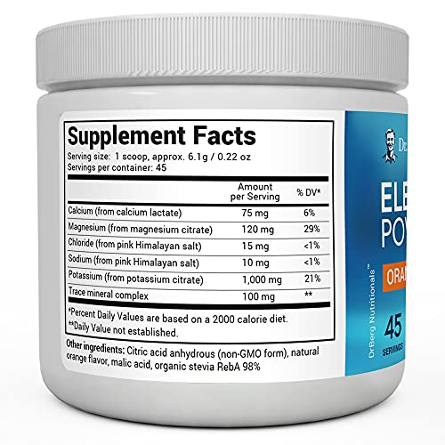 Dr. Bergs Original Electrolyte Powder, High Energy, Replenish & ...