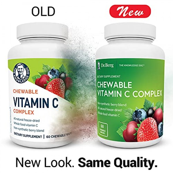 Dr. Bergs Vitamin C Complex Whole Food 60 Chewable 100% Natura...