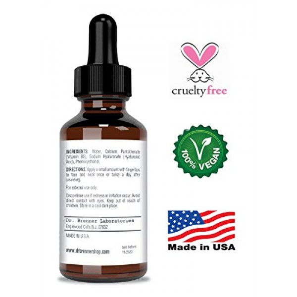 1 oz. Hyaluronic Acid Serum For Skin, Made with 100% Pure Hyaluro...