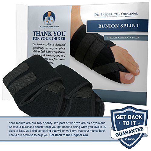Dr. Fredericks Original Nighttime Bunion Splints - 2 Double-Stit...