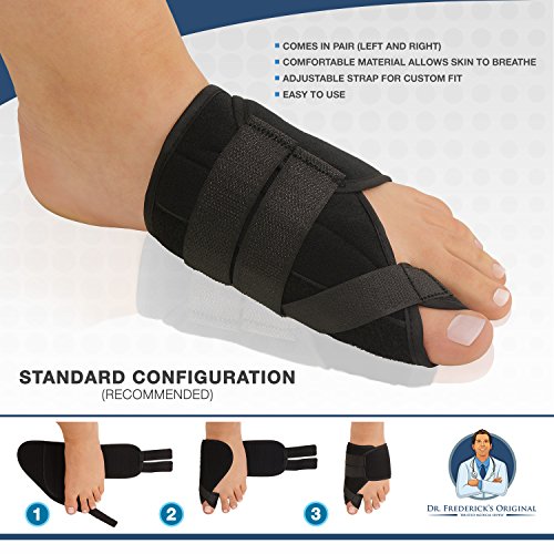 Dr. Fredericks Original Nighttime Bunion Splints - 2 Double-Stit...