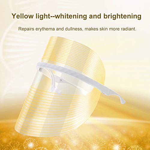 LED Face Light - Blue & Red & Yellow Light - Red Light Led Facial...
