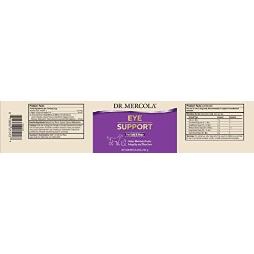 Dr. Mercola, Eye Support, For Cats and Dogs, 6.34 oz 180 g, non...