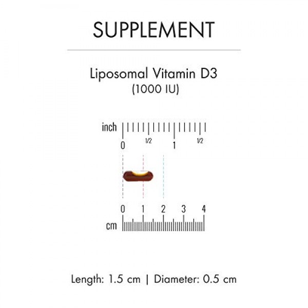 Dr. Mercola Liposomal Vitamin D3 1,000 IU Dietary Supplement, 30 ...