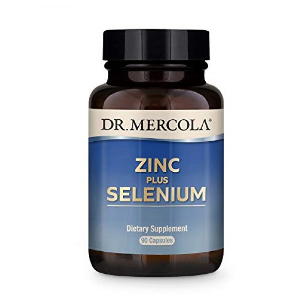 Dr. Mercola Zinc Plus Selenium Dietary Supplement, 90 Servings 9...