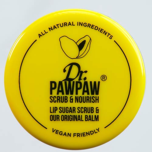 Dr. PAWPAW - Scrub & Nourish Duo Pot | 2 In 1 Lip Sugar Scrub & B...