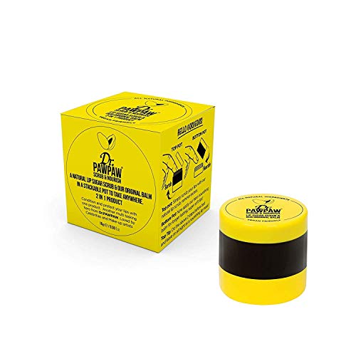 Dr. PAWPAW - Scrub & Nourish Duo Pot | 2 In 1 Lip Sugar Scrub & B...