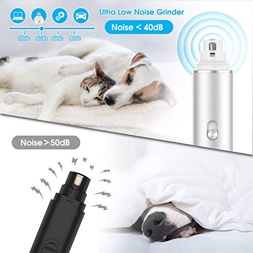 Furrykid Dog Nail Grinder, Professional Pet Nail Trimmer, 2-Speed...