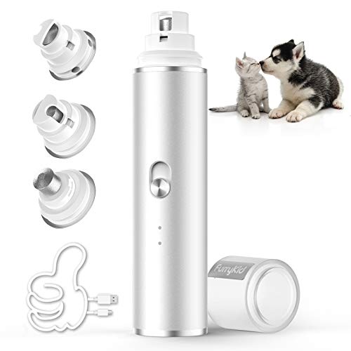 Furrykid Dog Nail Grinder, Professional Pet Nail Trimmer, 2-Speed...