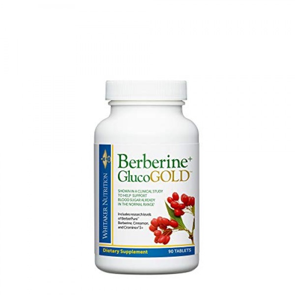 Dr. Whitakers Berberine+ GlucoGold Supplement for Clinically Val...