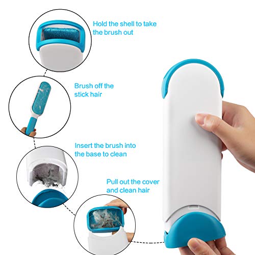 Pet Hair Remover Brush, Lint Brush for Pet, Dog & Cat Hair Remove...